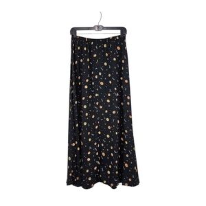 Zoe Vintage Women's Artsy Printed A-line Maxi Skirt - L